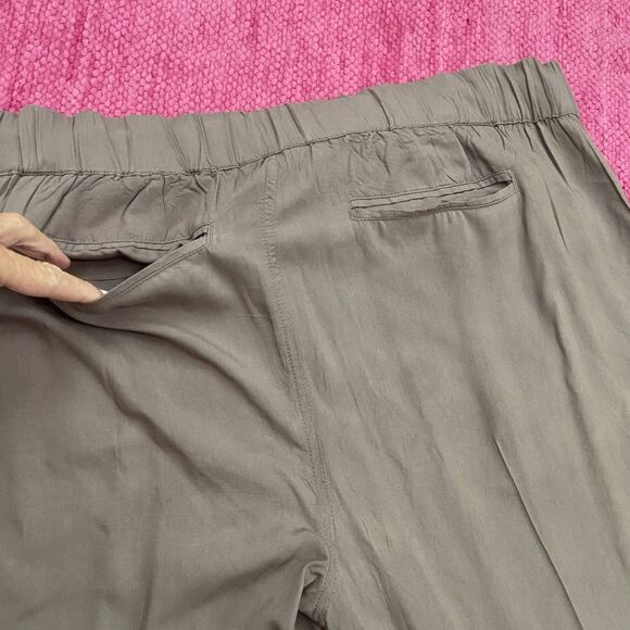 Sundance Tone It Up Embroidered Pull On Ankle Pants Brown Size Medium - Picture 6 of 10